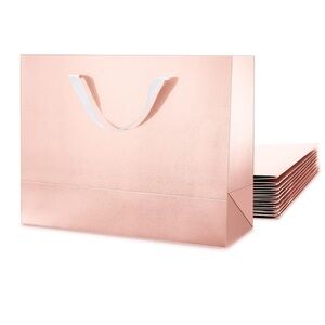 12 Extra Large Gift Bags 16x6x12 Inches,‎ Luxury Valentines  Gift Bags-Rose Gold